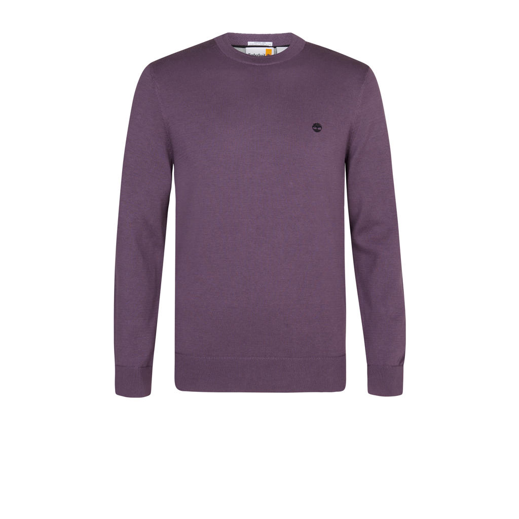 Timberland fijn gebreide pullover van katoen paars