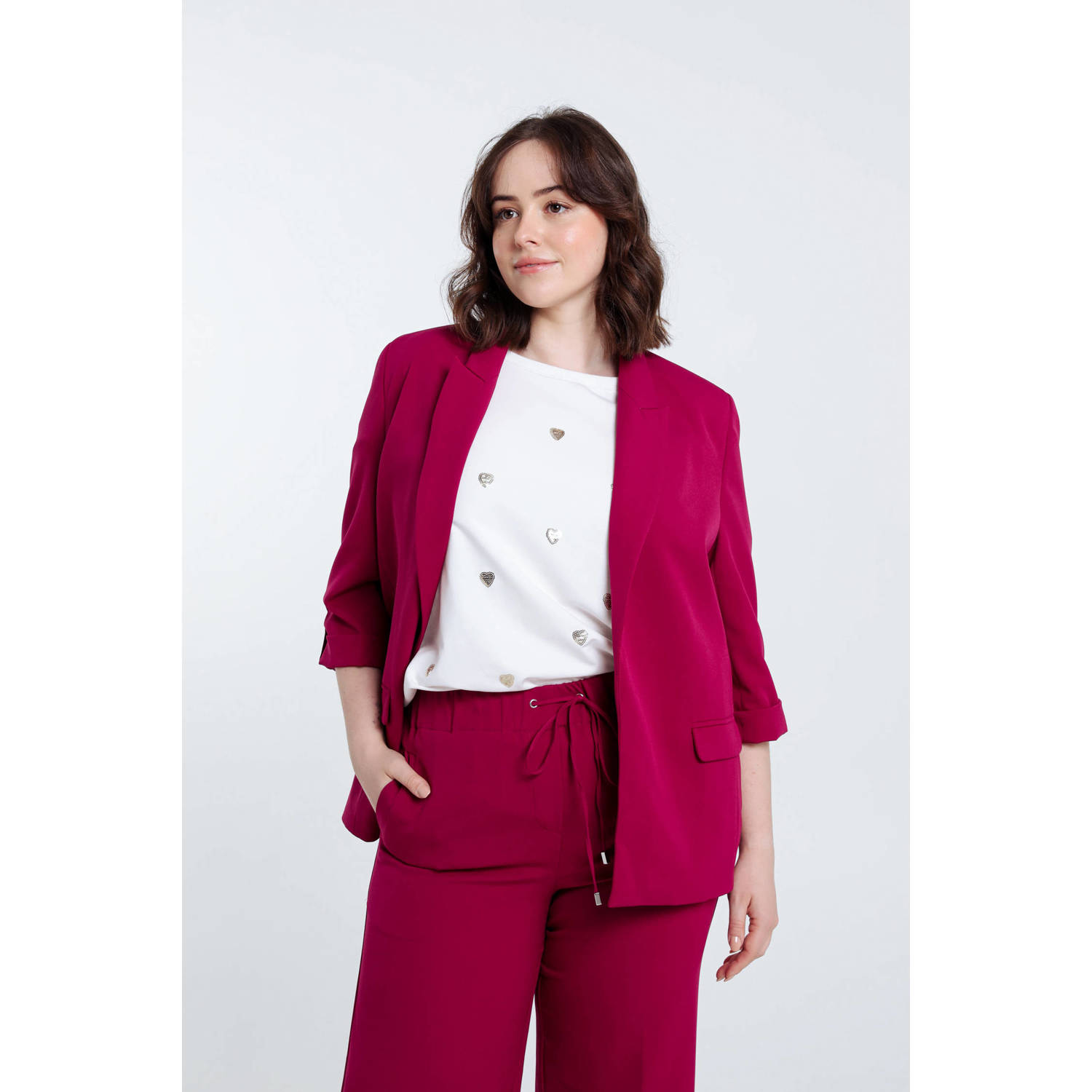 Paprika oversized blazer fuchsia
