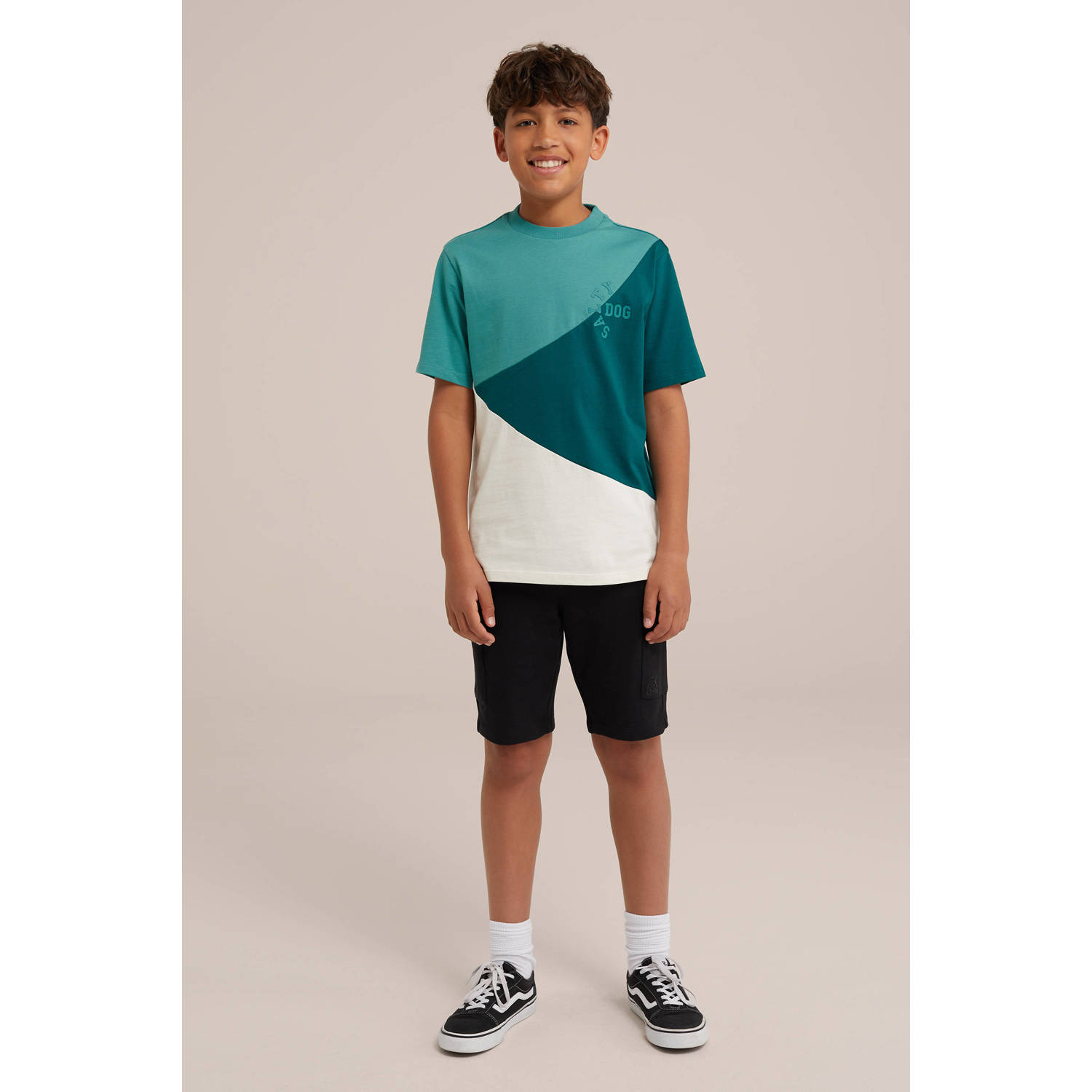 Salty Dog T-shirt groen wit
