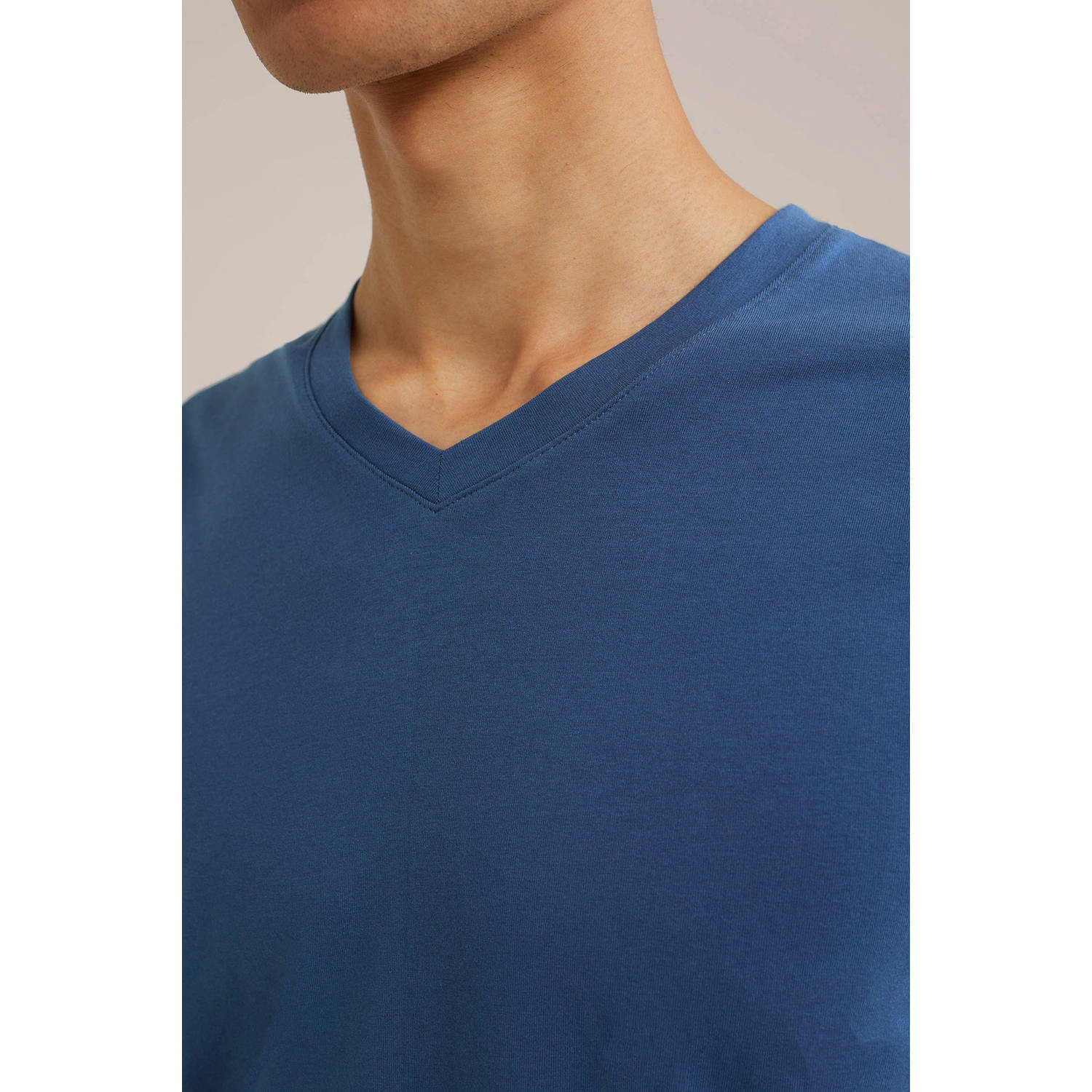 WE Fashion slim fit T-shirt faded night