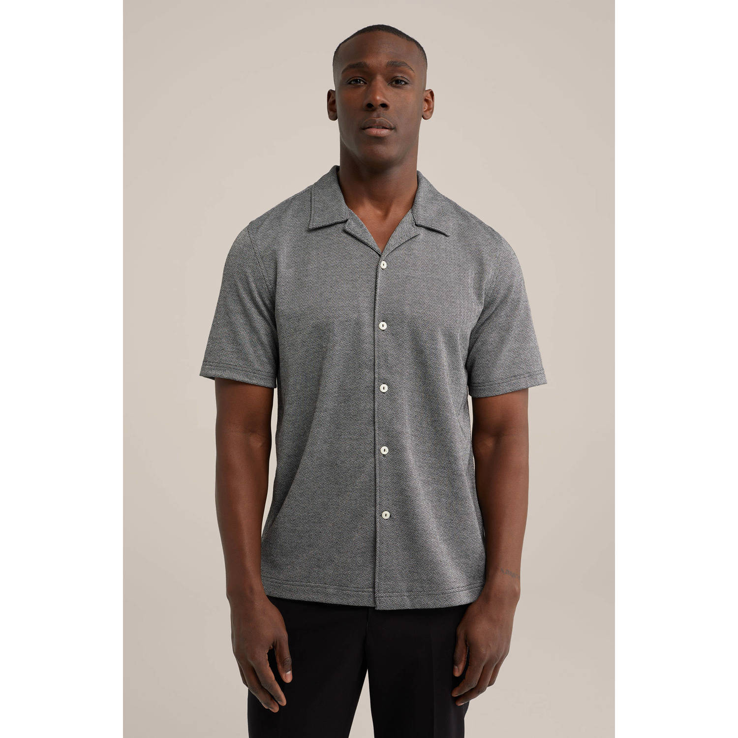 WE Fashion overhemd jersey black