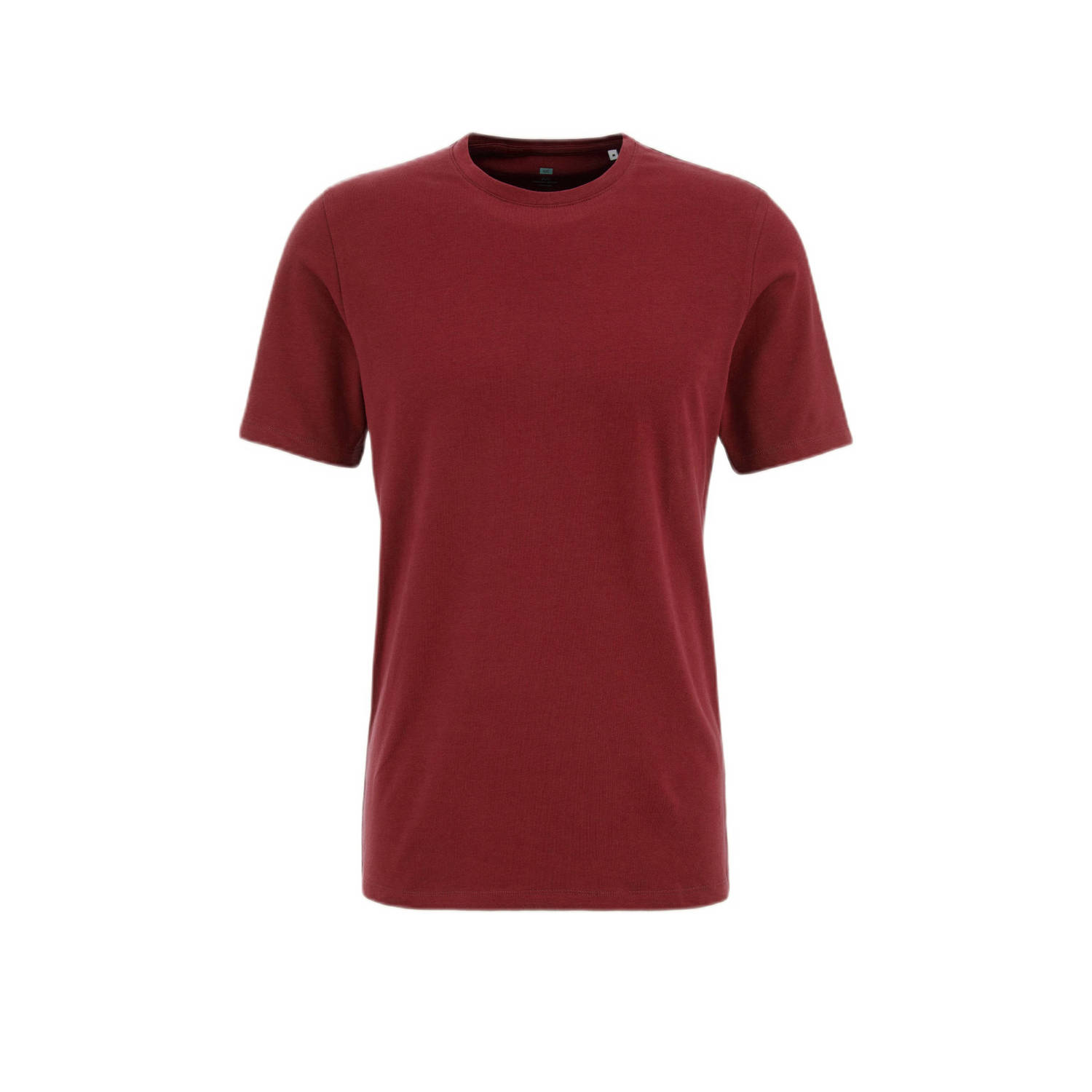 WE Fashion slim fit T-shirt dark plum