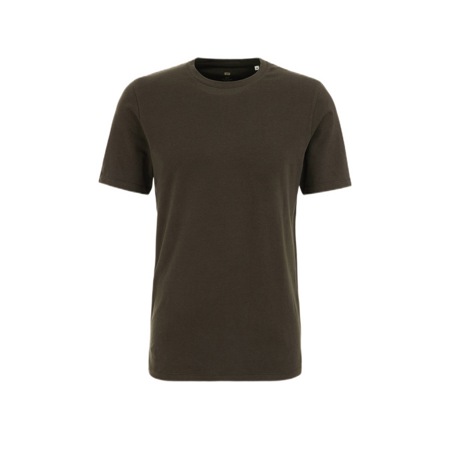 WE Fashion slim fit T-shirt heavy army