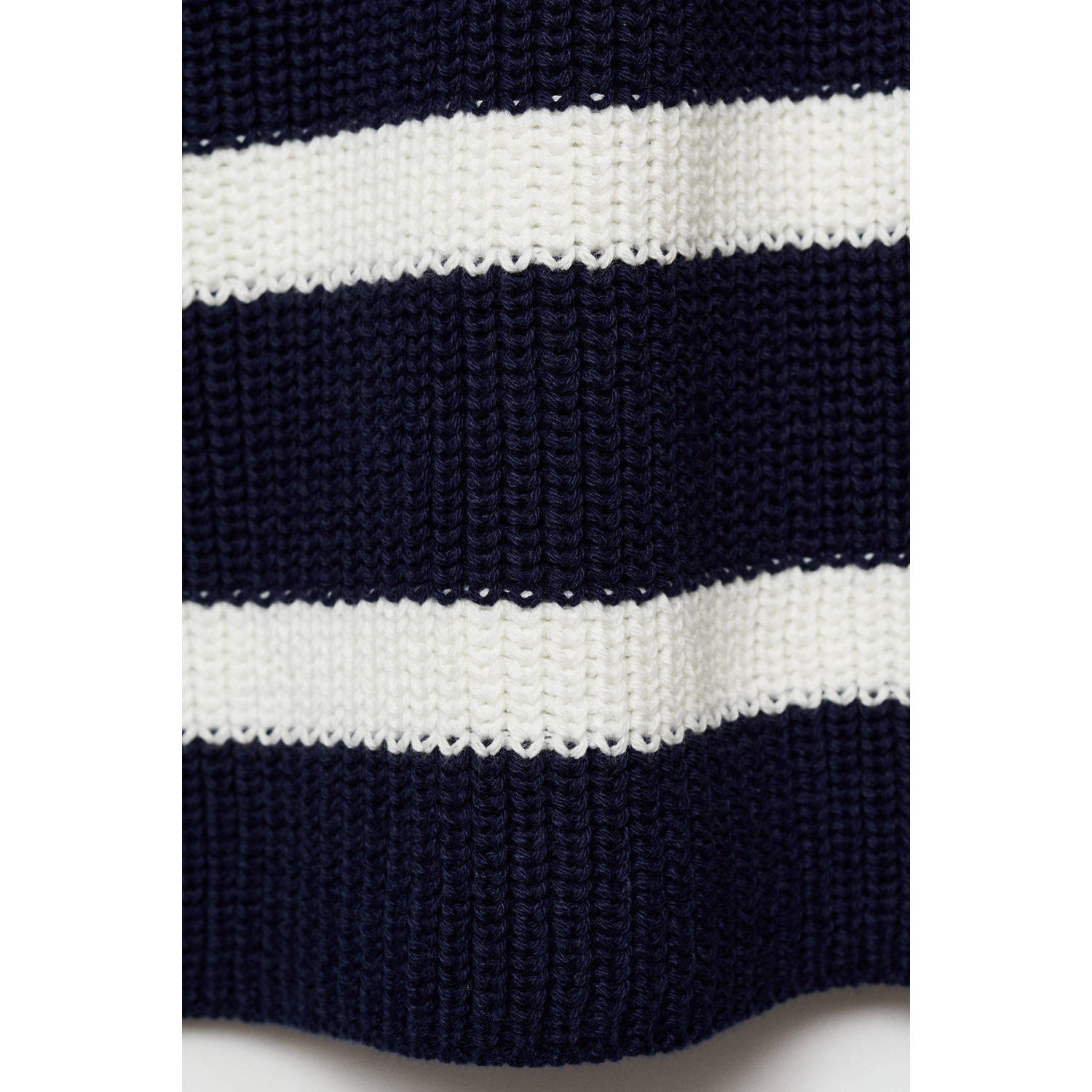 Mango Kids gestreepte top donkerblauw wit