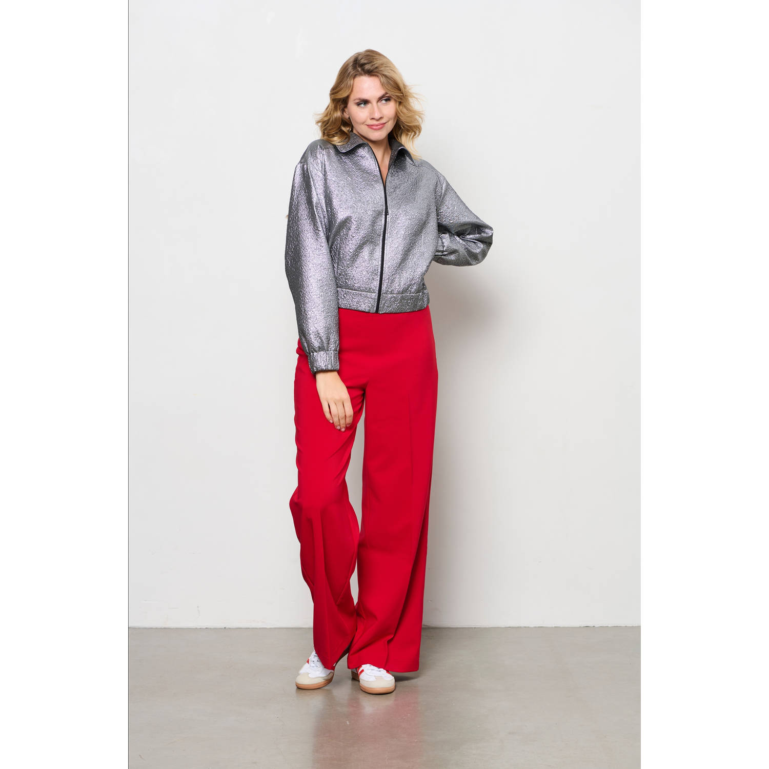 &Co Woman broek CELESTE rood