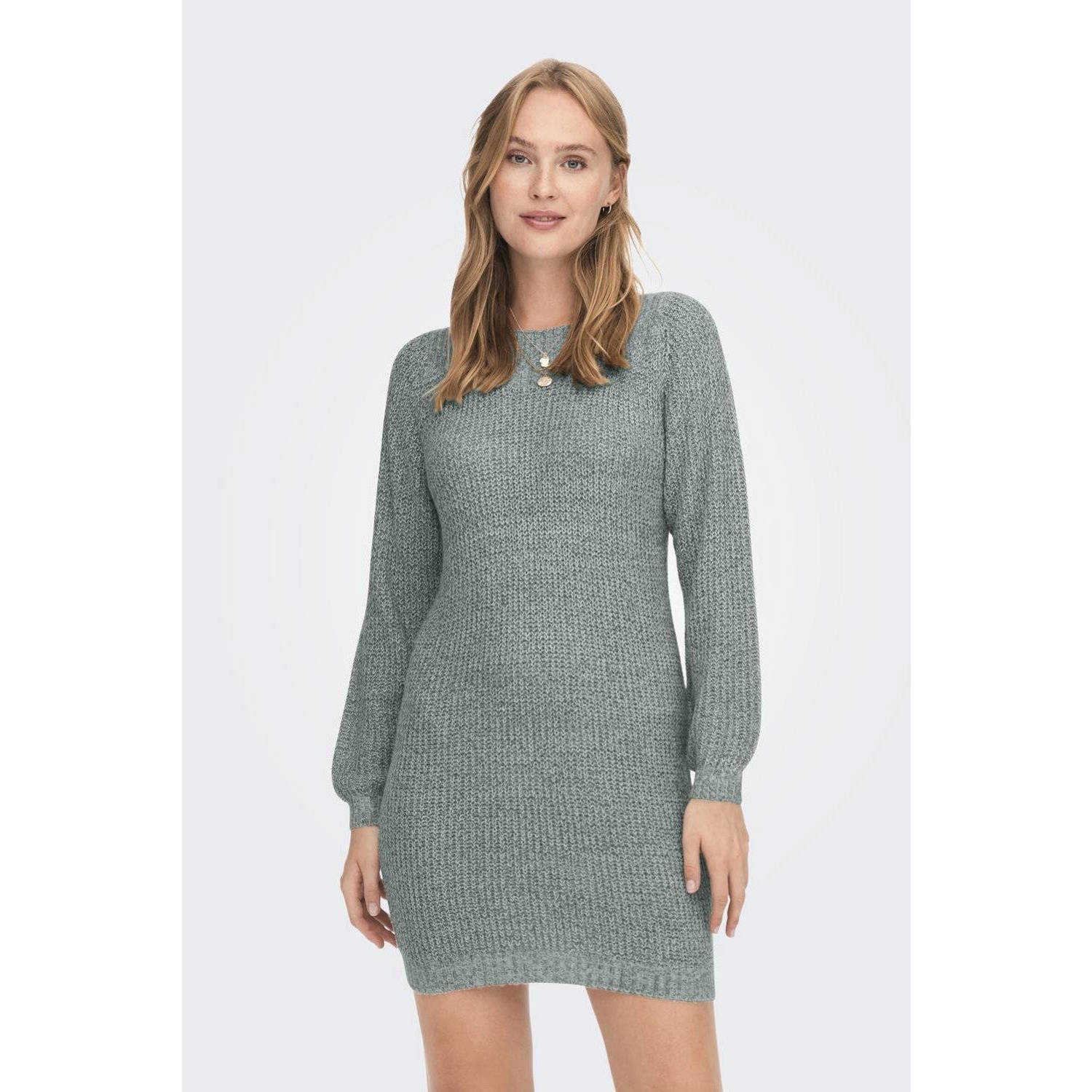 JDY Mini-jurk WHITNEY MEGAN L S BOAT DRESS KNT NOOS
