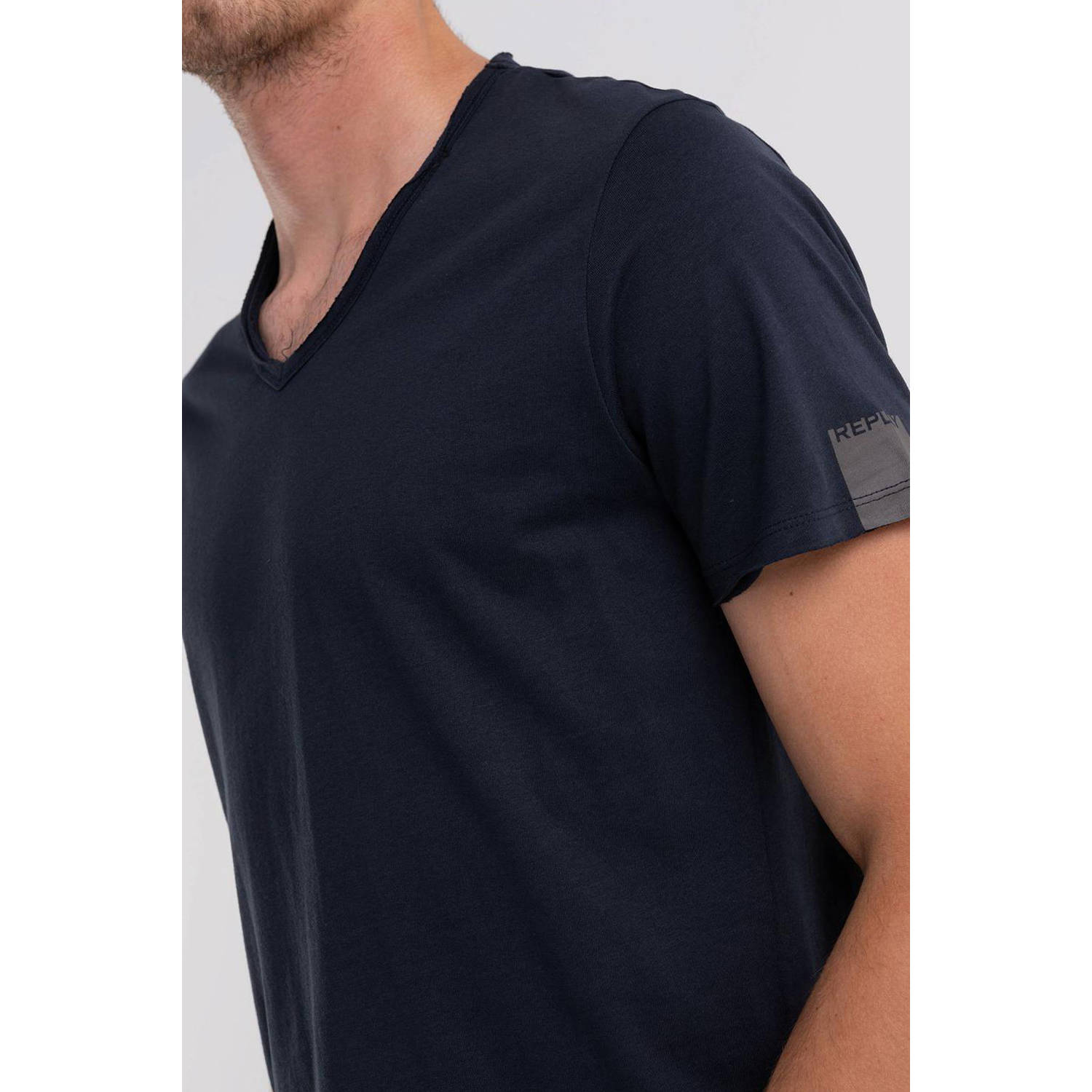 REPLAY T-shirt donkerblauw