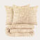NOUS Living katoenen dekbedovertrek lits-jumeaux beige (240x220 cm)