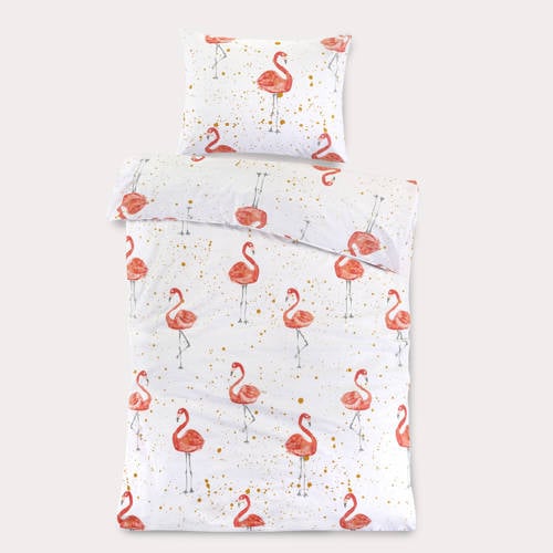 NOUS Kids katoenen dekbedovertrek kinder roze (120x150 cm) afbeelding