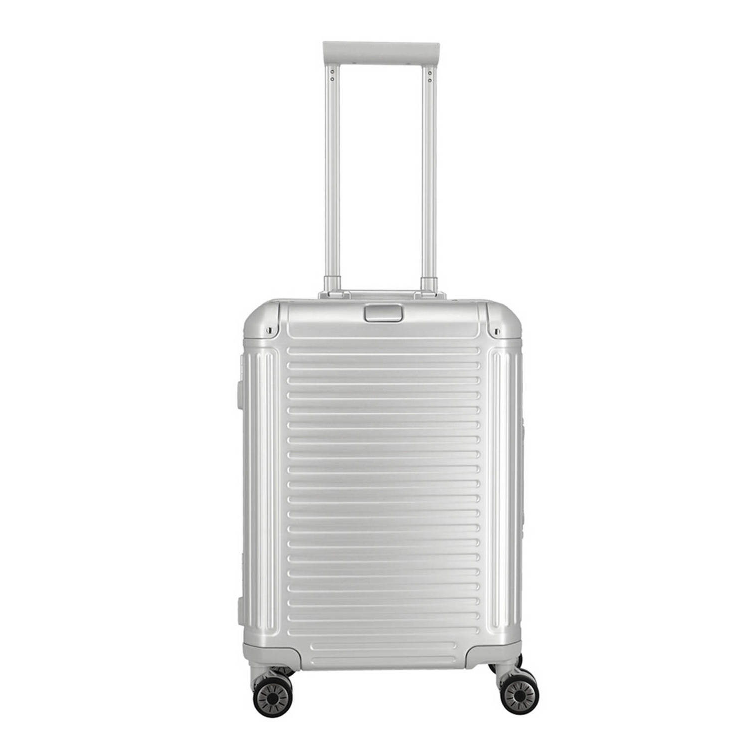 Travelite trolley Next 2.0 Aluminium 55 cm. zilverkleurig