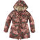 Z8 winterjas Rori donker oudroze/roze/groen