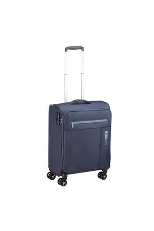 trolley Lite Soft 55 cm. donkerblauw
