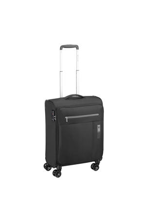 trolley Lite Soft 55 cm. zwart