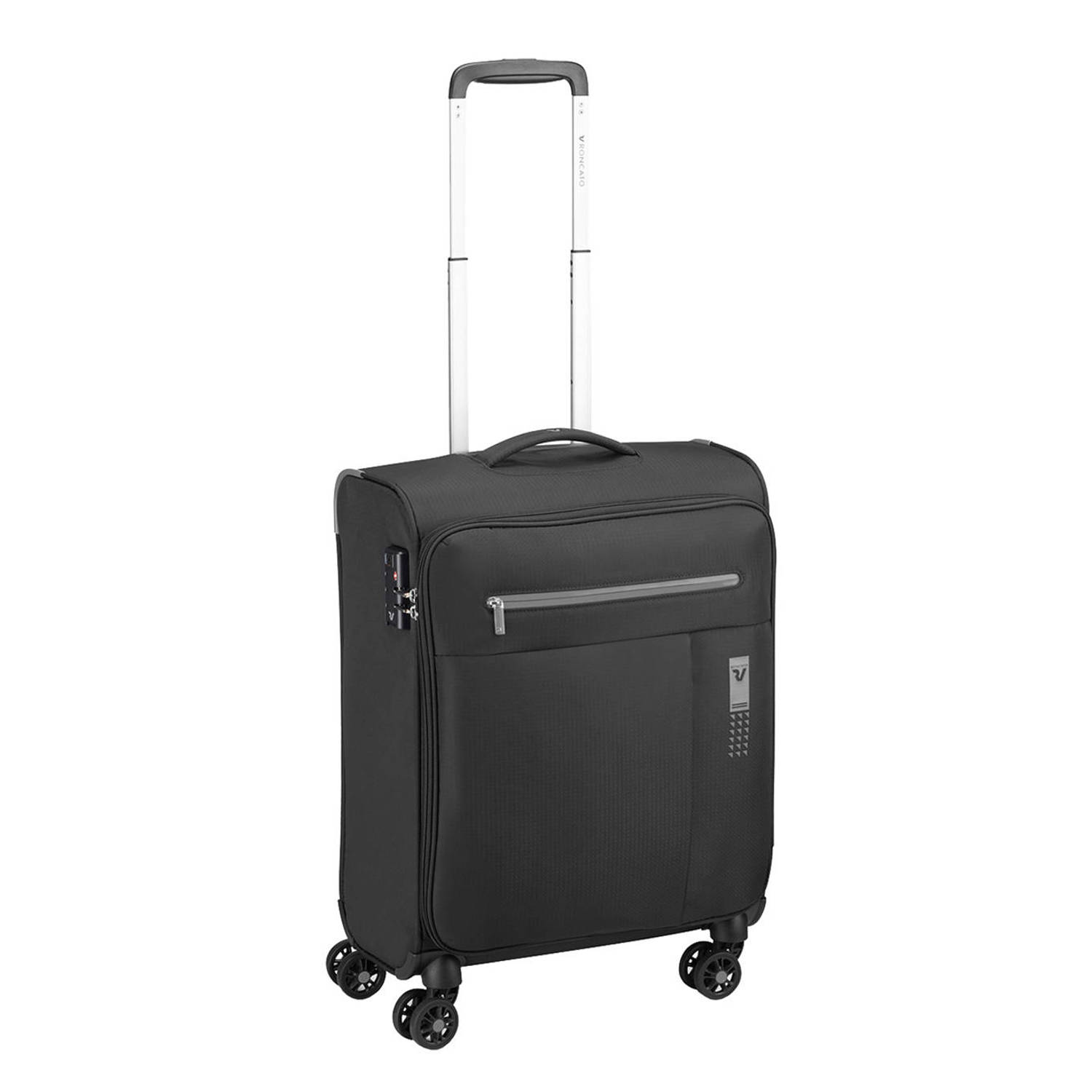Roncato trolley Lite Soft 55 cm. zwart