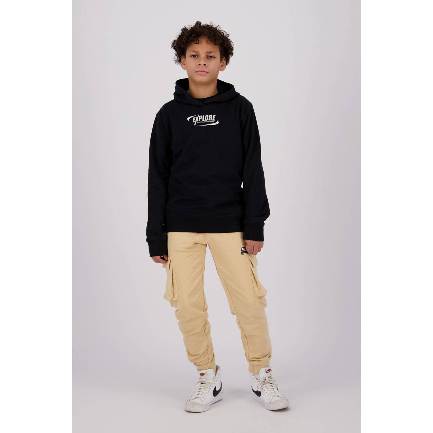 Raizzed sweater Maribo met printopdruk zwart