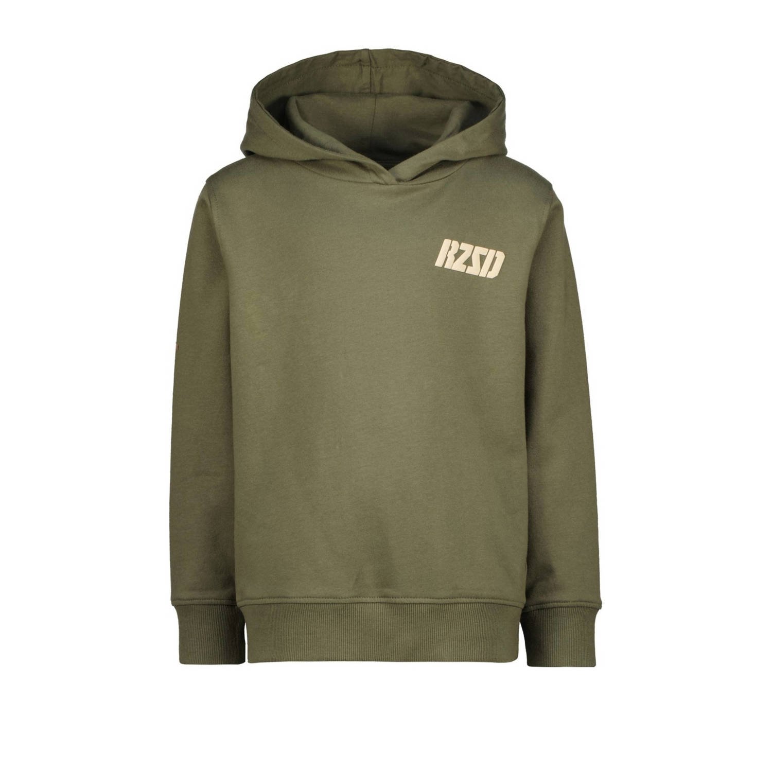 Raizzed hoodie Nulato met backprint armygroen