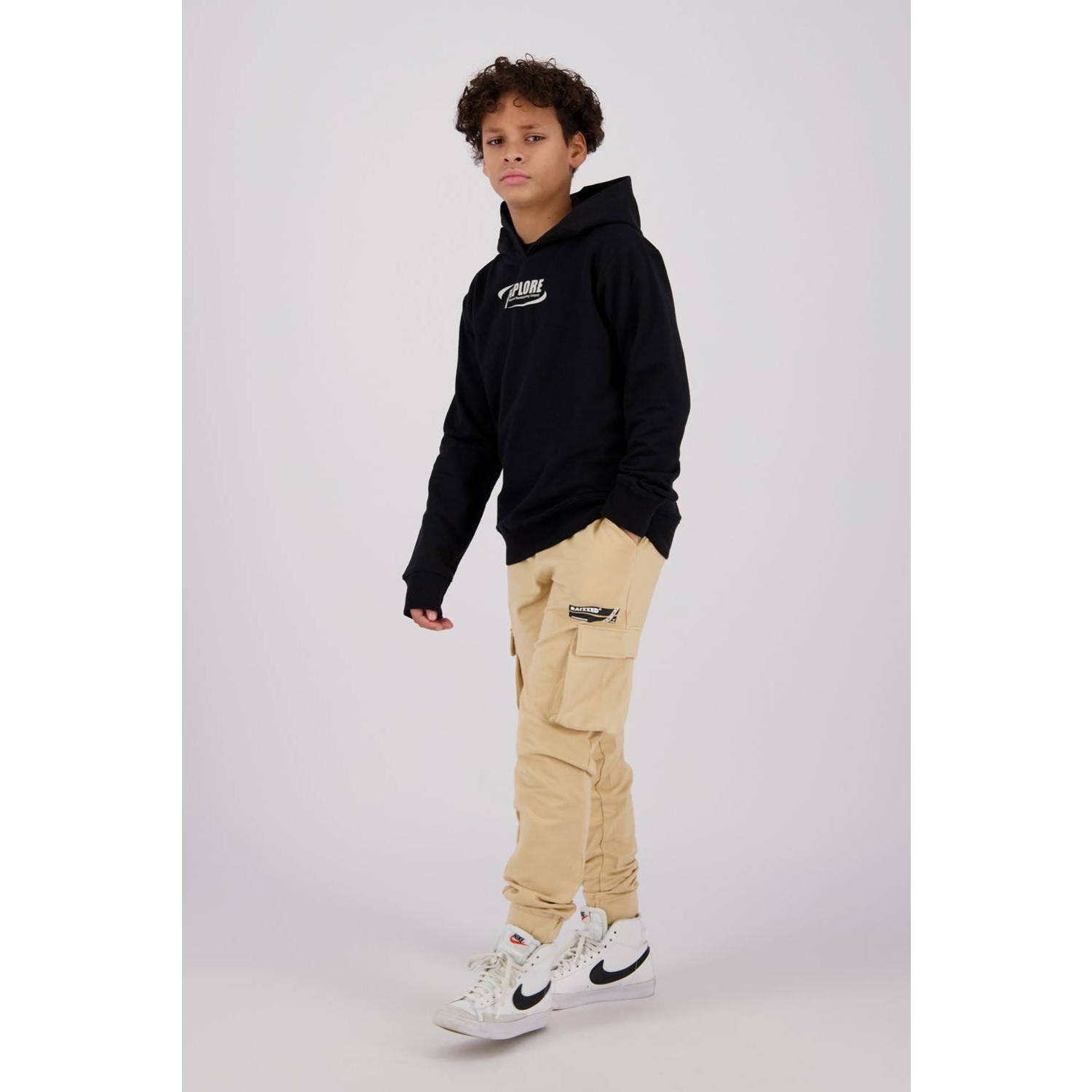 Raizzed tapered fit cargobroek Osaka beige