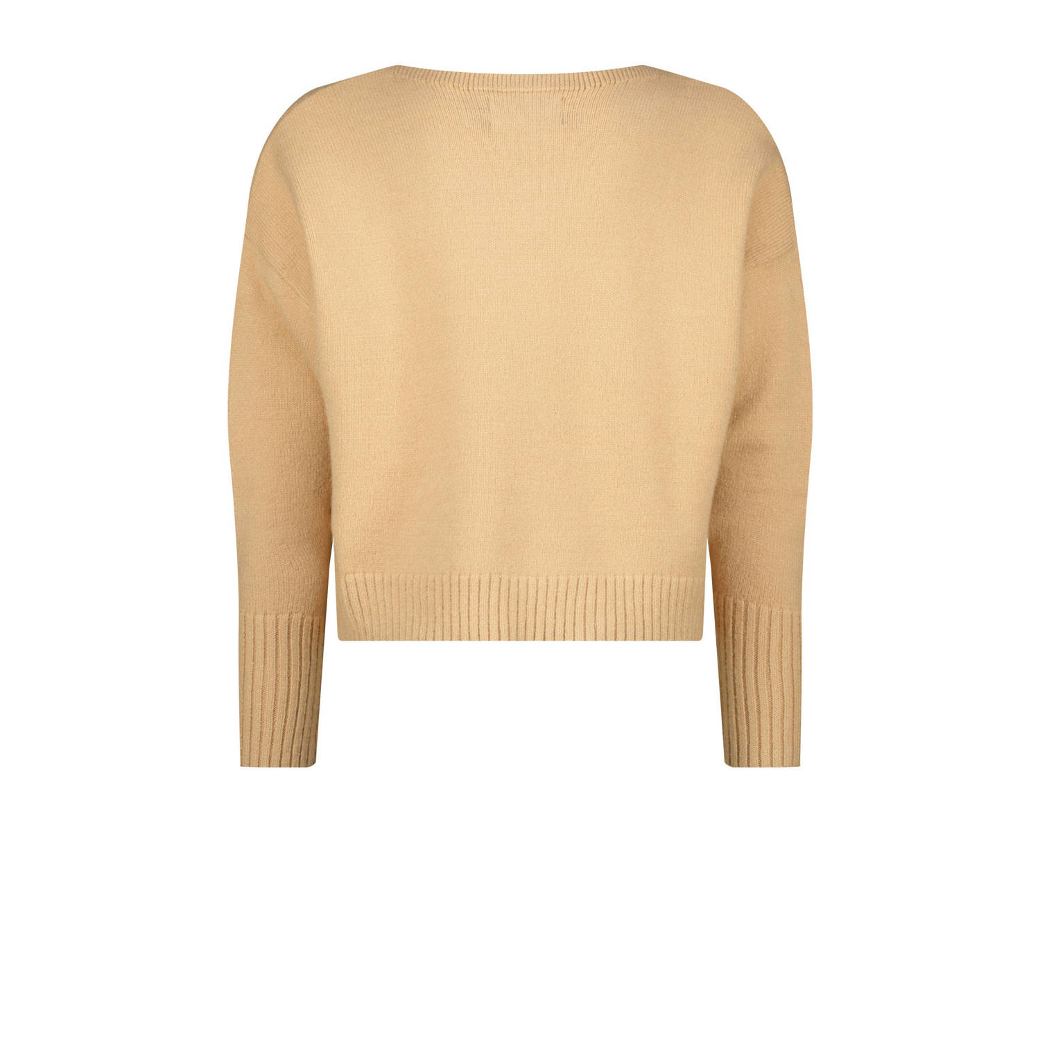 Raizzed gebreide trui beige