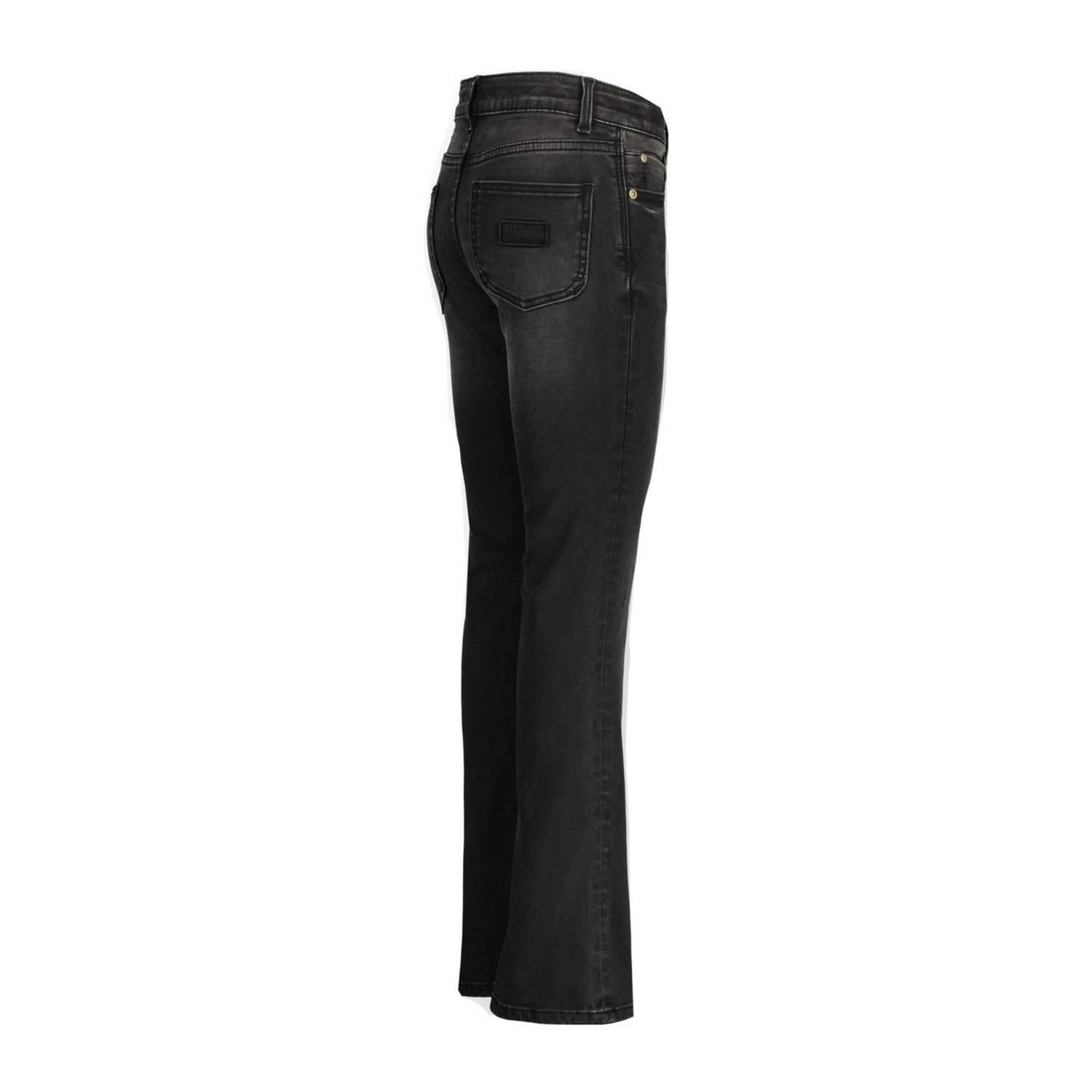 Vingino high waist flared jeans Britte washed black