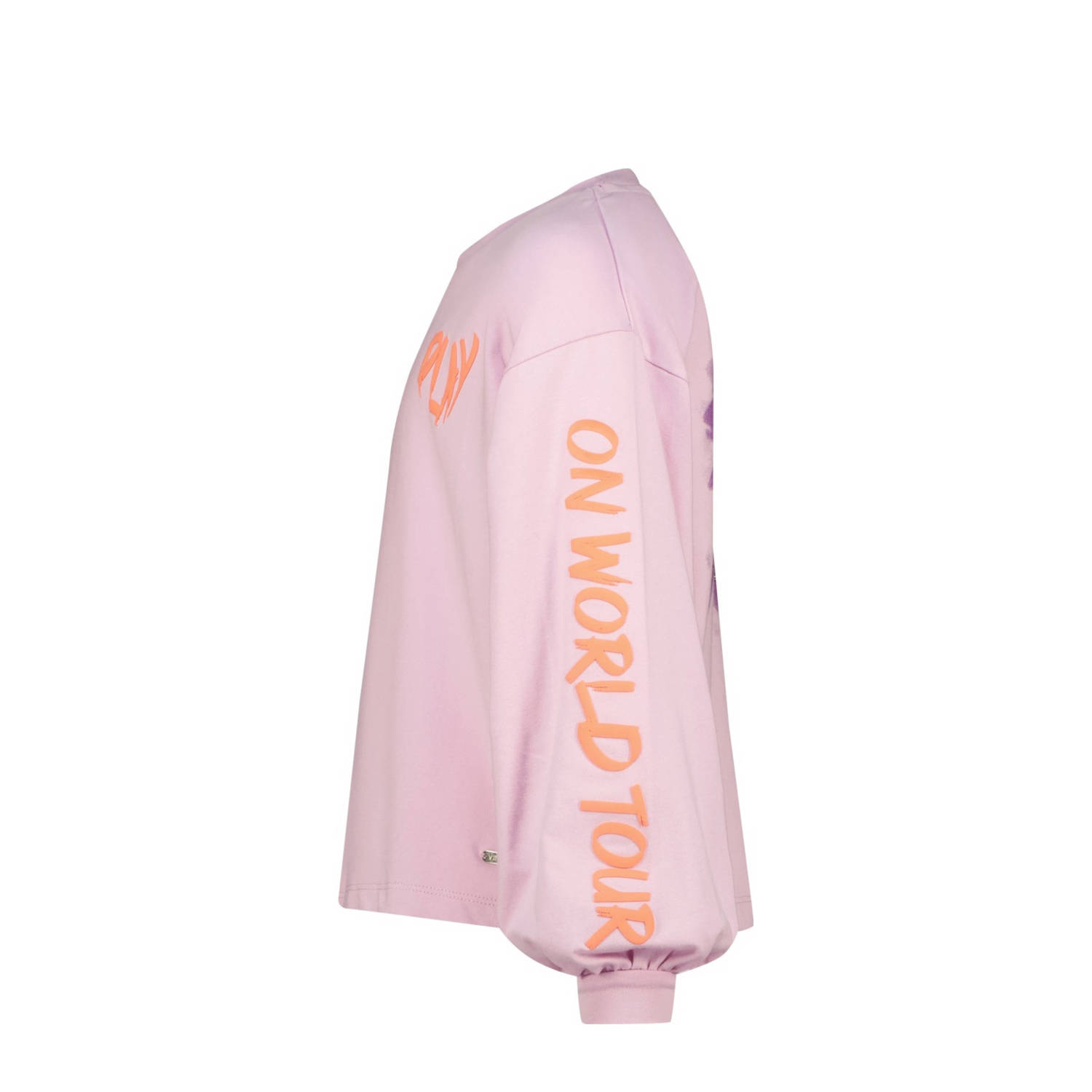 Vingino sweater Jeanin met tekst lila
