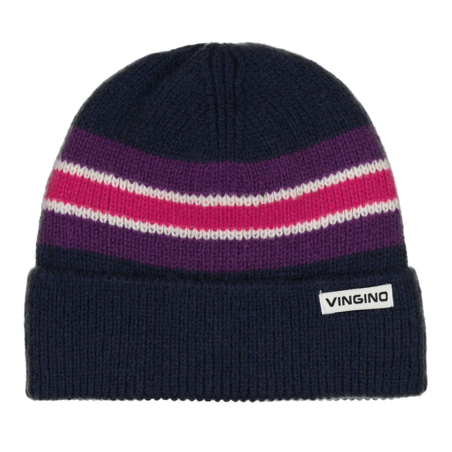 Vingino muts Valerie donkerblauw paars fuchsia