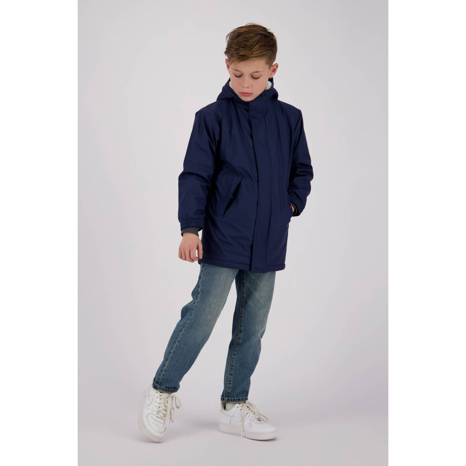 Vingino kids regenjas Twilight donkerblauw