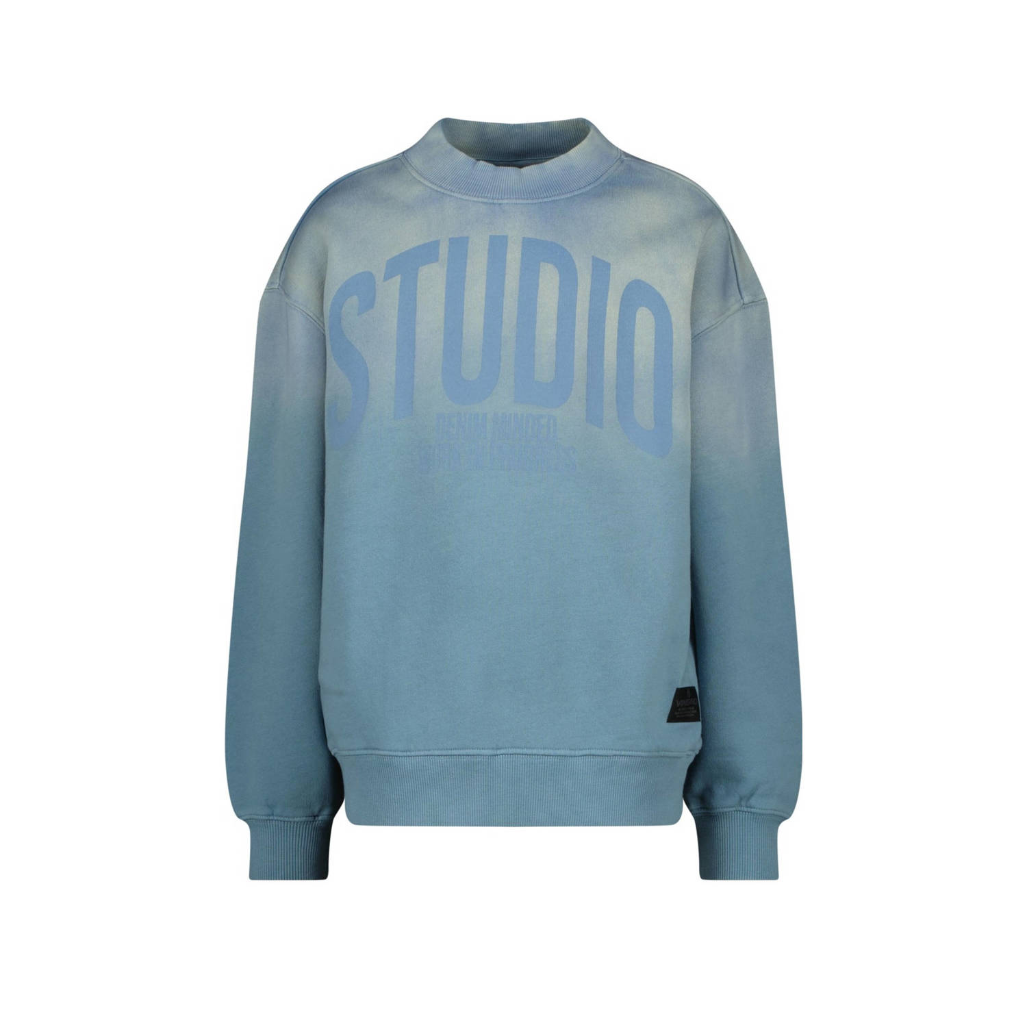 Vingino sweater Nebras met printopdruk blauw