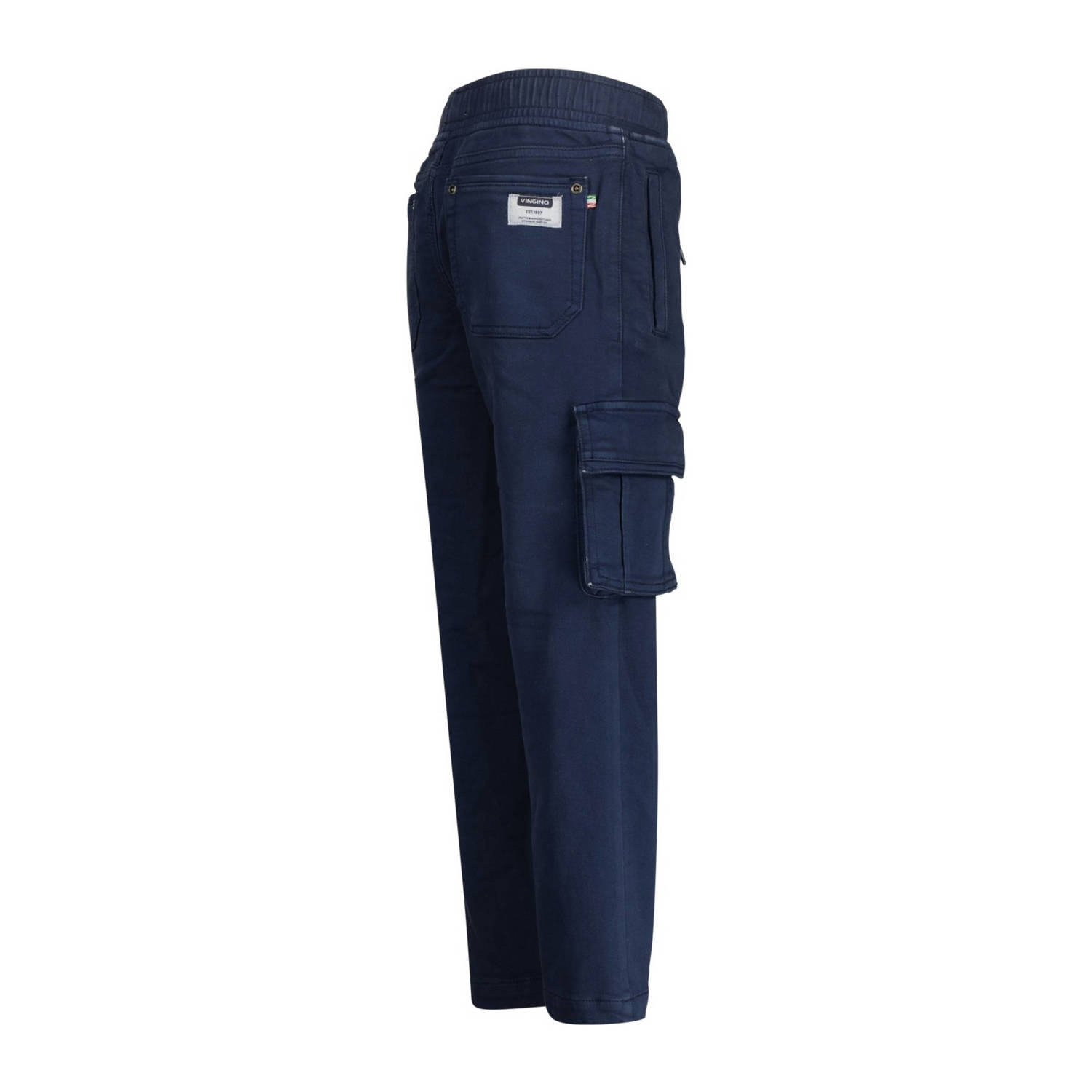 Vingino loose fit cargobroek Claudio donkerblauw