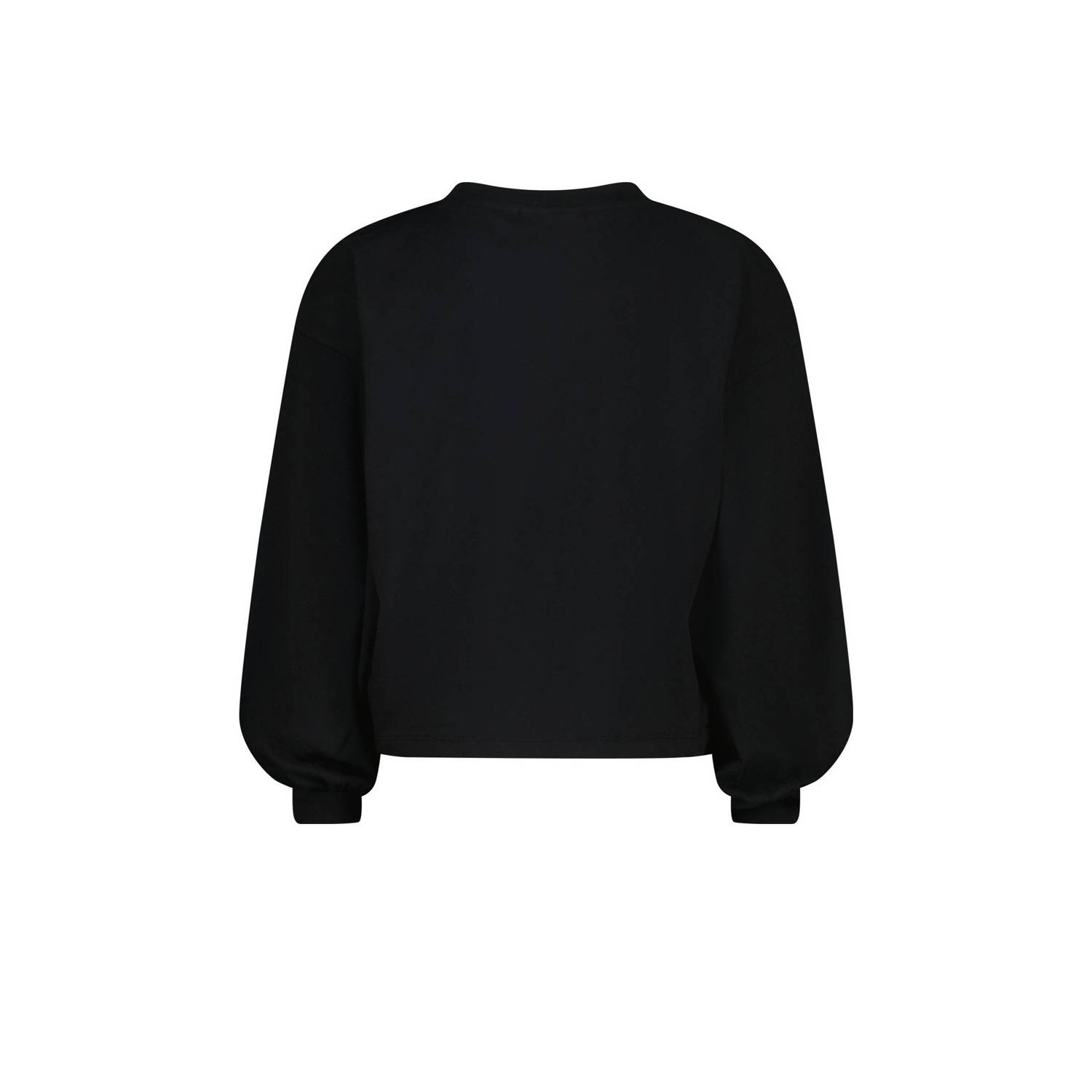 Vingino sweater Jeanin met printopdruk zwart