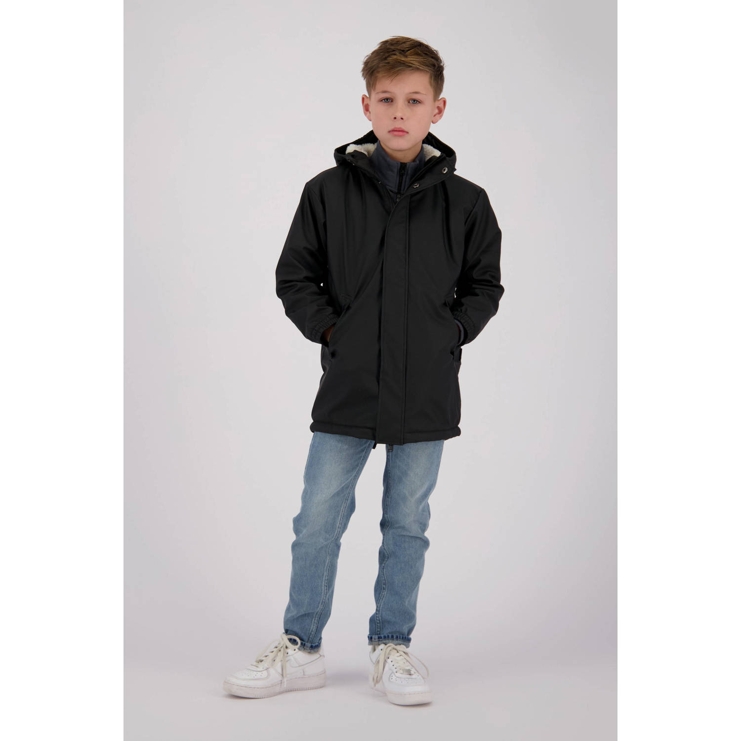 Vingino kids regenjas Twilight zwart