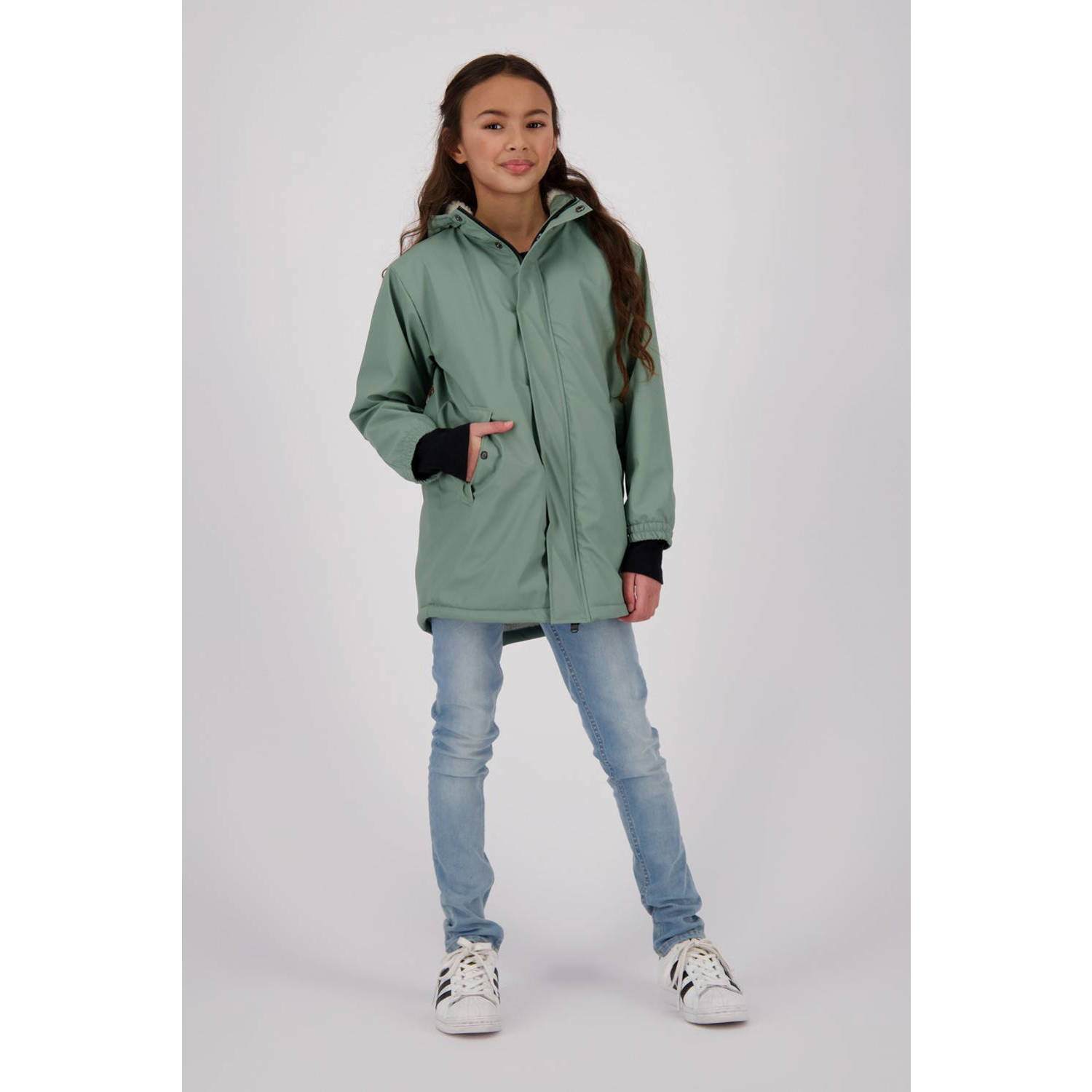 Vingino kids regenjas Twilight mintgroen