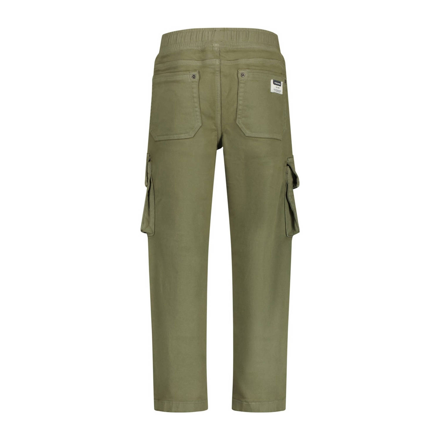 Vingino loose fit cargobroek Claudio groen