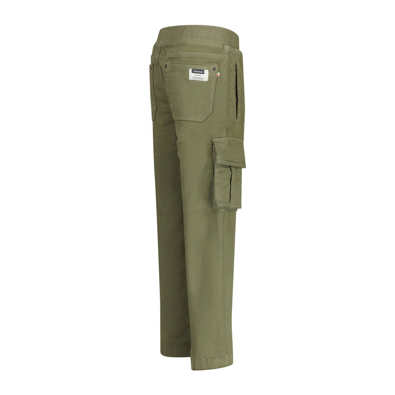 Vingino loose fit cargobroek Claudio groen