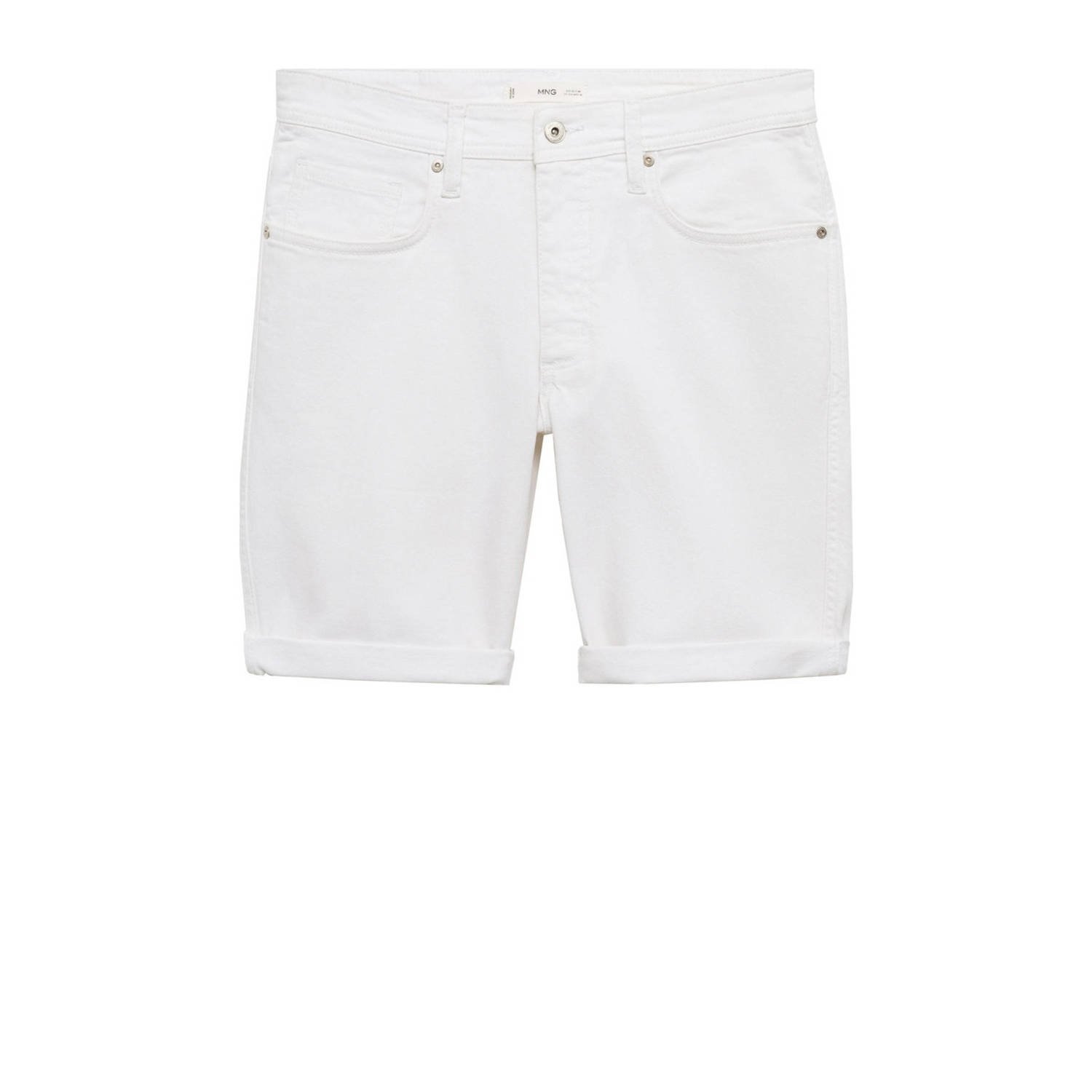 Mango Man slim fit short wit