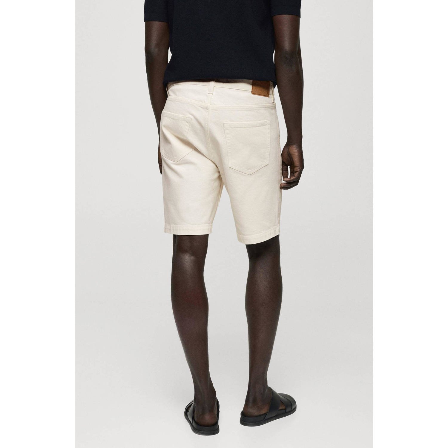 Mango Man slim fit short ecru