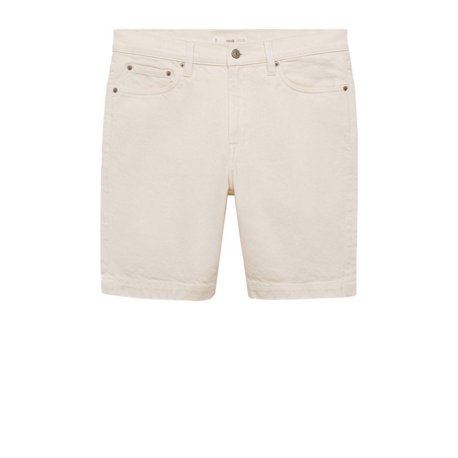 Mango Man slim fit short ecru