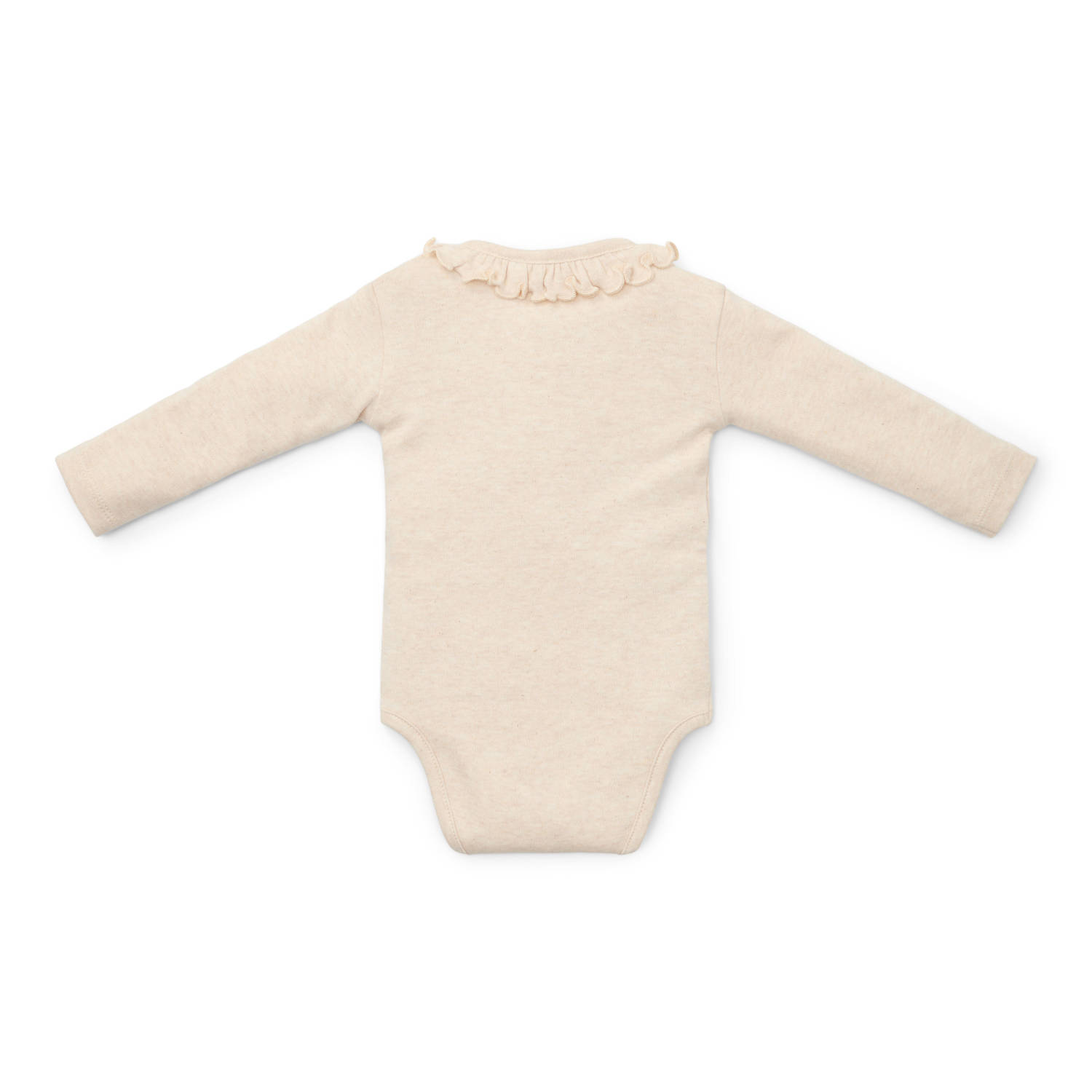 Little Dutch romper met ruches beige