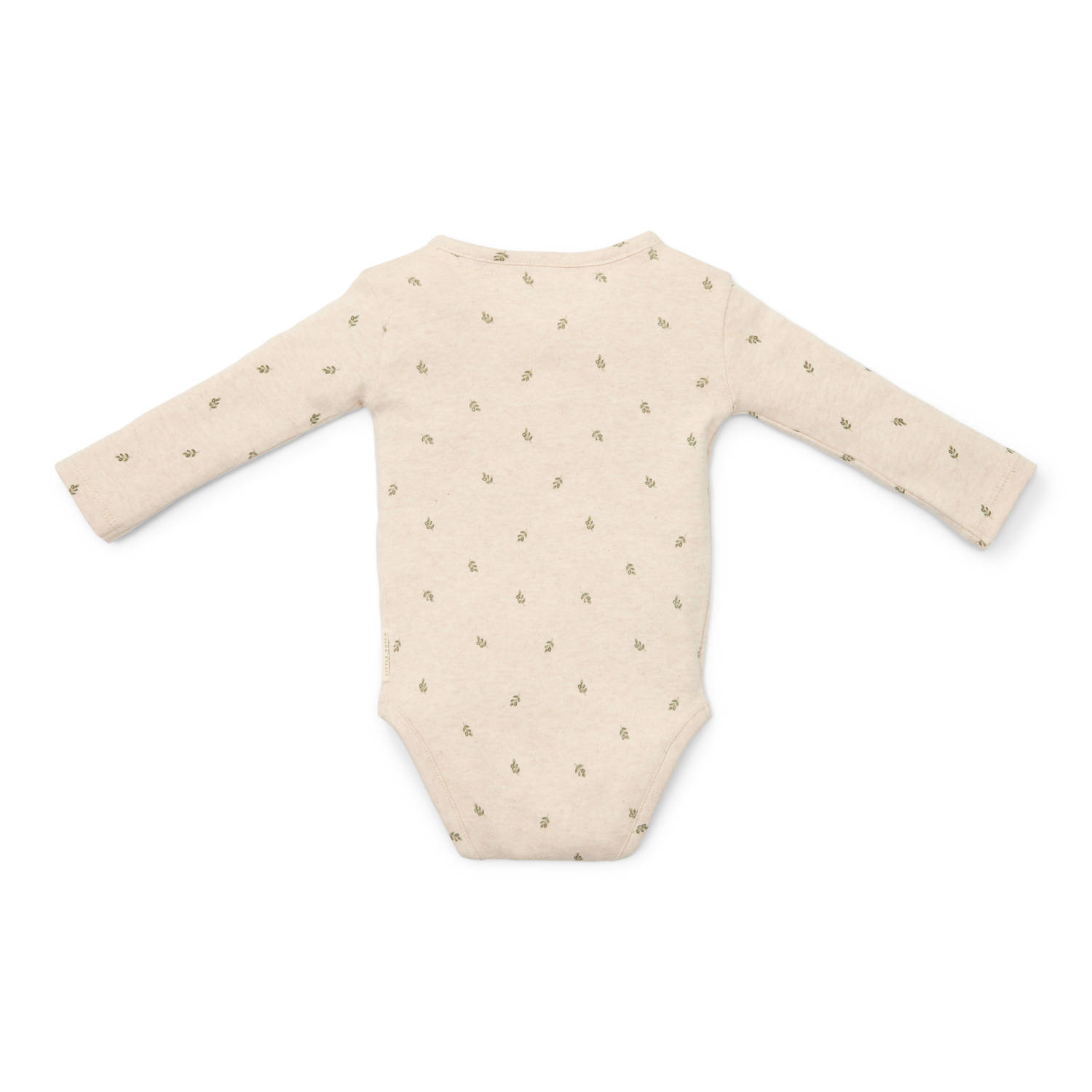 Little Dutch overslagromper beige groen