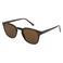 A.Kjaerbede zonnebril Bate met tortoise print donkerbruin