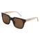 A.Kjaerbede zonnebril Nancy met tortoise print donkerbruin