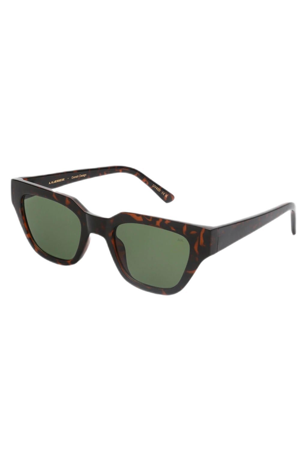 A.Kjaerbede zonnebril Kaws met tortoise print donkerbruin
