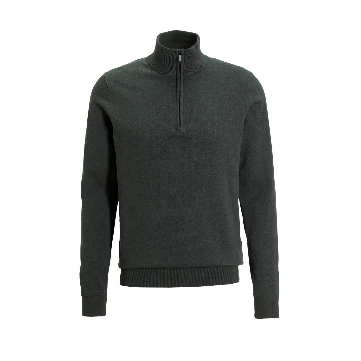 Saint Steve Groene Half Zip Trui voor Mannen Green Heren