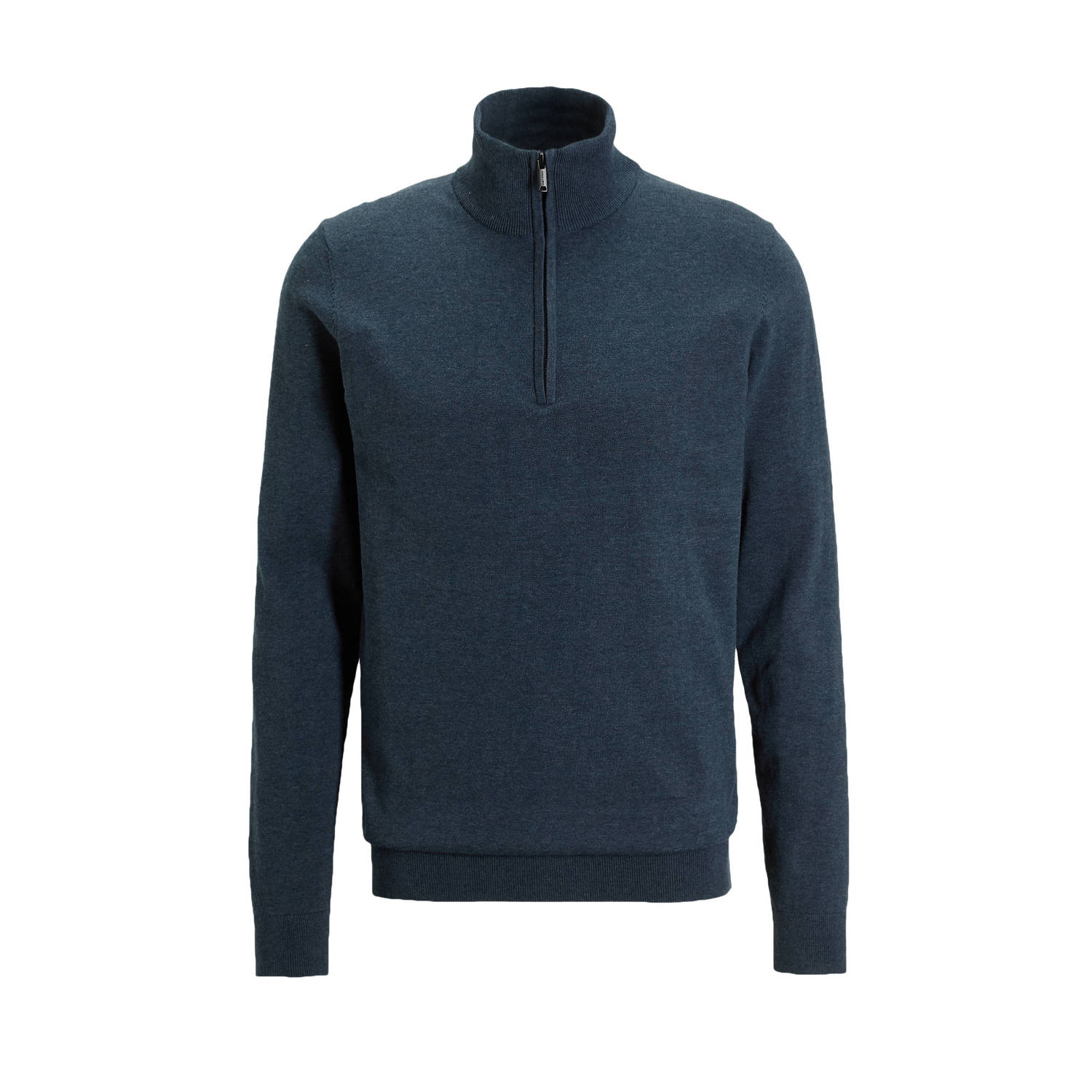 Saint Steve Indisch Blauw Melange Stijlvolle Trui Blue Heren