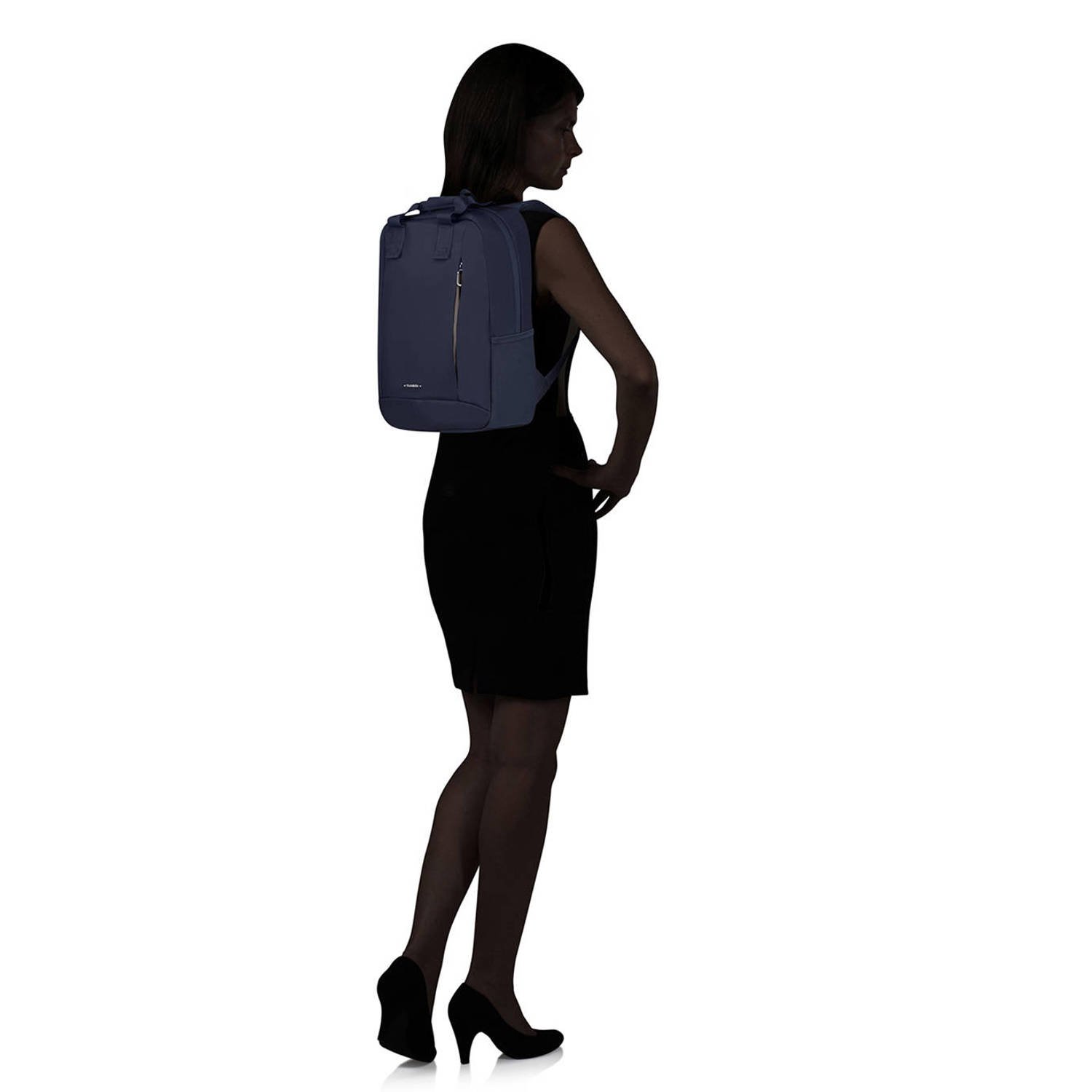Samsonite 14.1 inch laptop rugzak Guardit Classy donkerblauw