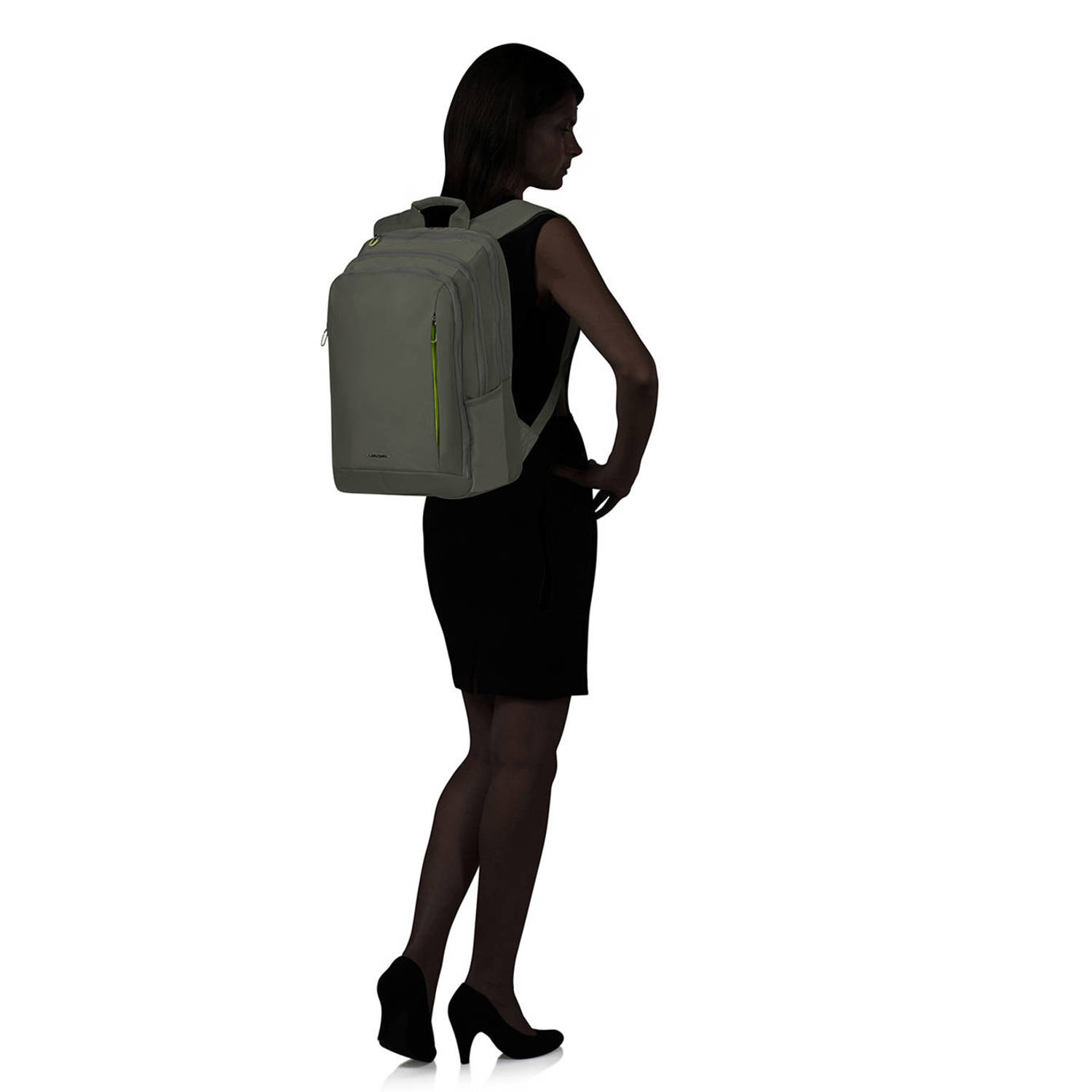 Samsonite 15.6 inch laptop rugzak Guardit olijfgroen