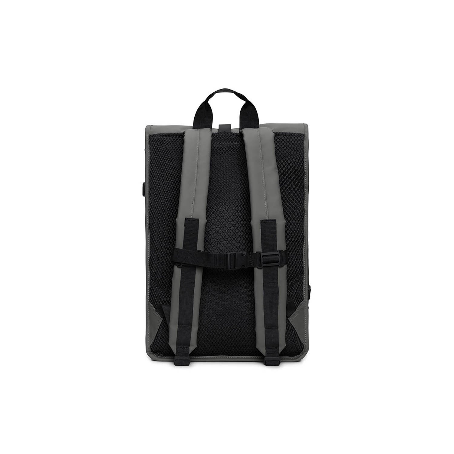 Rains rugzak Rolltop Large W3 grijs