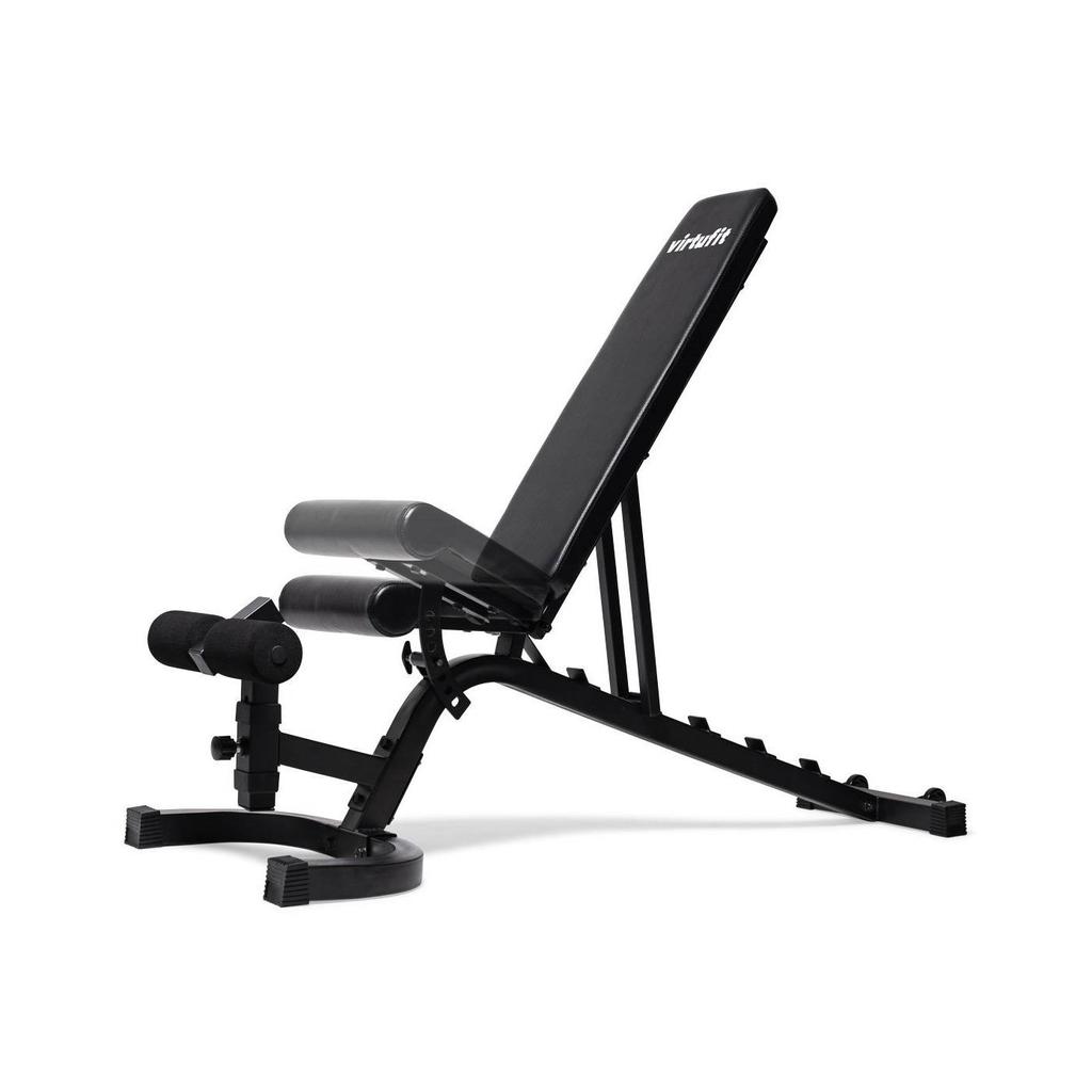 Virtufit verstelbare Fitnessbank Pro - Zwart