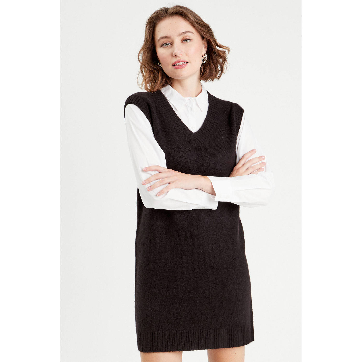 Cache jurk zwart wit