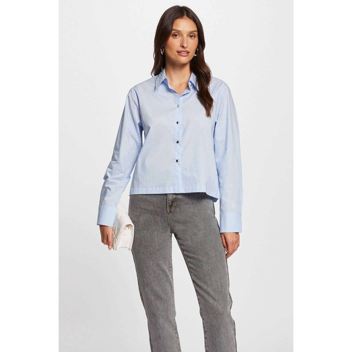 Morgan blouse lichtblauw