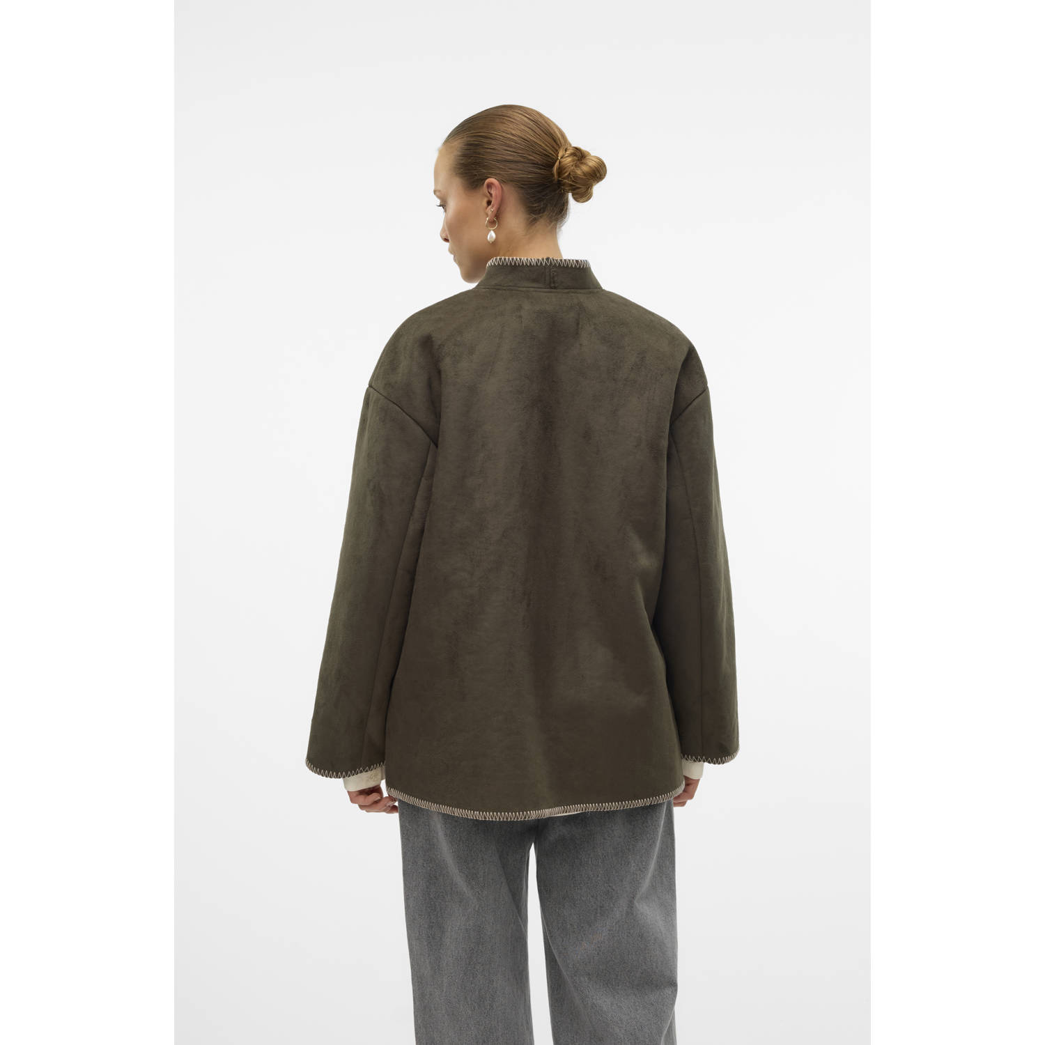 VERO MODA jas VMLIVA donkerbruin